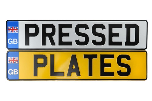 Pressed metal number - number, plates