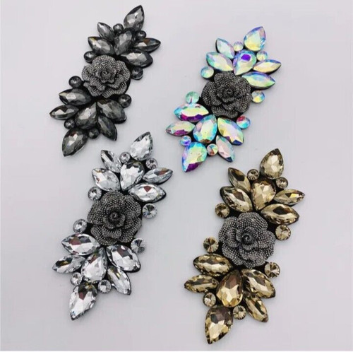 Diamante motif rhinestones sew - diamante,