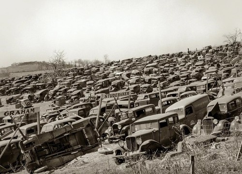 1941 junk car - junk, yard