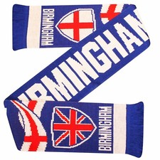 New Birmingham City Football Fans Match Day Scarf, Birmingham Scarf 100% Acrylic