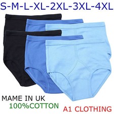 6,Mens Y Fronts Briefs
