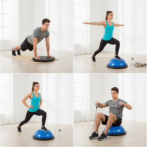 Bosu balance trainer with - trainer,