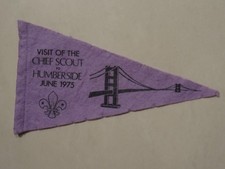 Visit of the Chief Scout to Humberside June 1975 Pennant