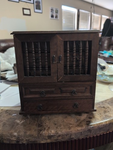 Vintage wooden jewelry locker - wooden,