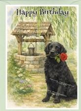 Flatcoat Retriever Dog (4"x