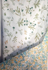 Laura Ashley Cotton Single Duvet Cover & Pillow Case Blue Floral Reversible