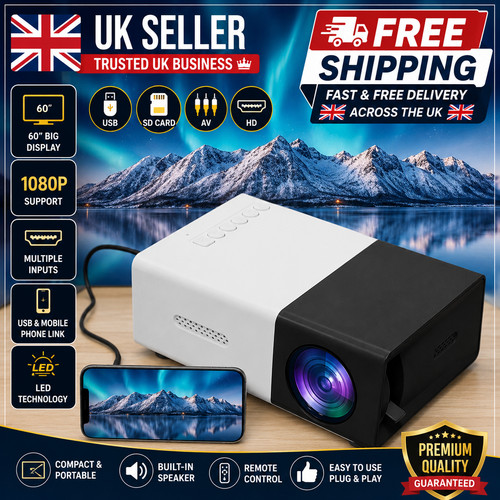 Mini led projector 1080p - led, hd