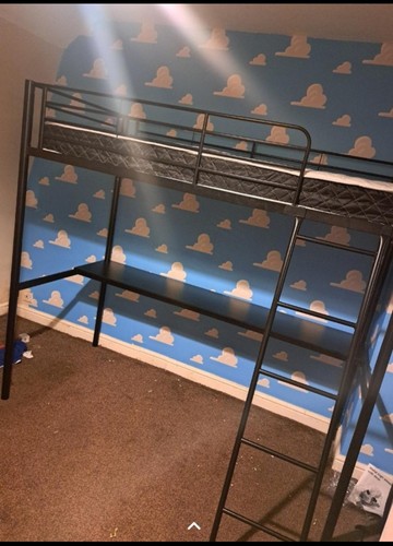 Bunk bed with - with, mattress