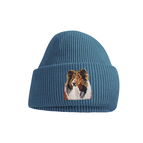 Rough collie dog beanie - rough,