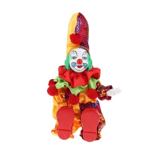 Porcelain small clown doll - small,