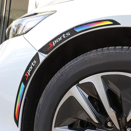 Car wheel arch - reflective, trim