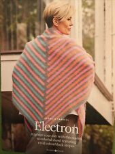 Knitting pattern SHAWL (striking design with vivid colourblock stripes)