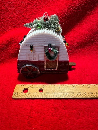 Little red white camper - red,