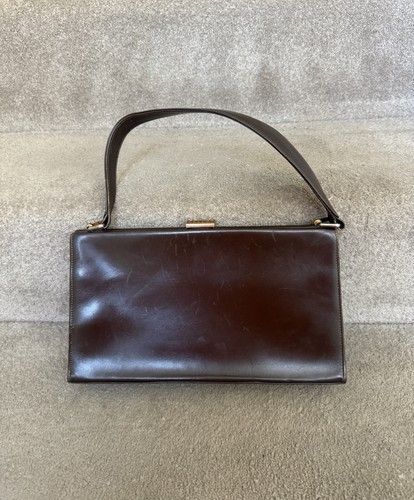 Vintage dark brown leather - vintage,