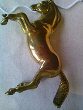 Vintage Solid Brass Horse