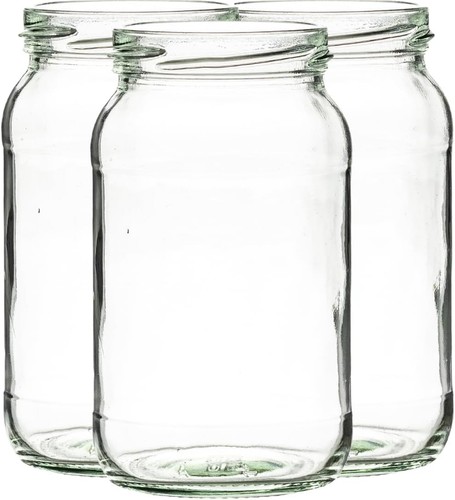 1lb jam jars including gold - 1lb,