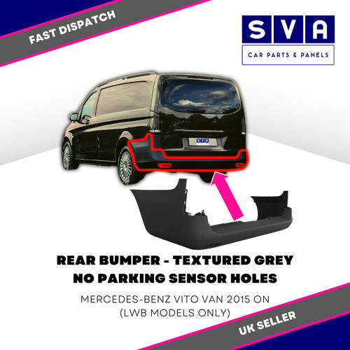 Mercedes vito rear bumper - rear,