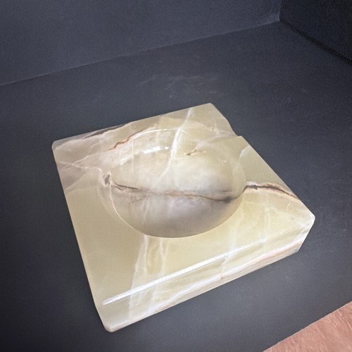 Vintage ashtray marble onyx - ashtray,
