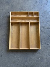 Original Vintage Florence Knoll Wooden Drawer Organizer Tray 