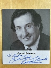 Sir Gareth Edwards Signed Card