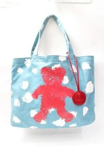 Vivienne Westwood Printed Teddy Tote Bag Sax Color Y 25 08 20 011