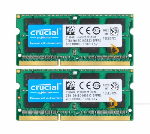 8gb crucial 4gb - 8gb, 2x