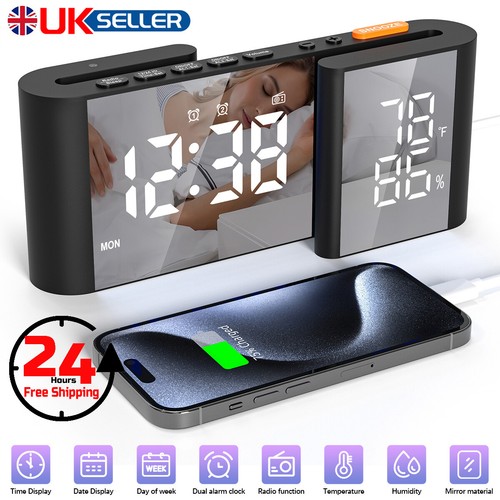 Wireless weather station clock - wireless,