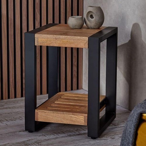 Solid reclaimed wood lamp - wood,