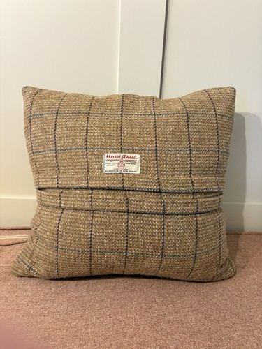 Harris tweed cushion brown - harris,