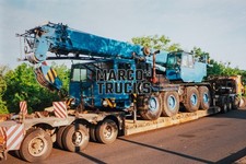 Truck photo mobile crane blue
