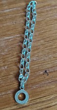 Used 8.8g Thomas Sabo Charm Club 925 Silver Oval Belcher Link Bracelet 8" 20cm