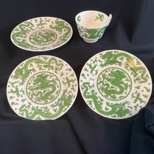 COALPORT GREEN DRAGON Cup + 3