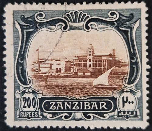Zanzibar 1908 sg245 200r brown - sg245,