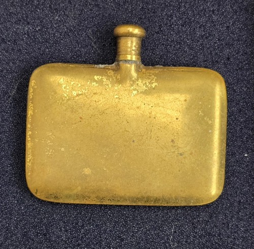 Antique brass perfume bottle - brass,