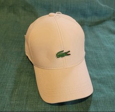 White Lacoste cap
