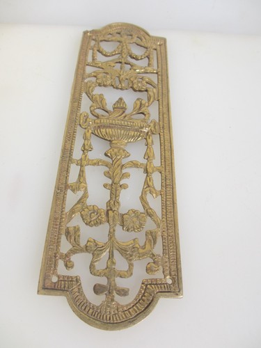 Antique brass pierced - pierced, finger