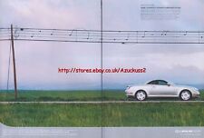 Lexus SC430 Convertible Coupe Car 2002 Magazine Advert #2093