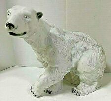 ROYAL DUX PORCELAIN HAND PAINTED LARGE POLAR BEAR FIGURINE