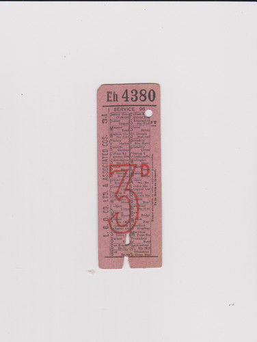 Tram bus ticket london - tram,