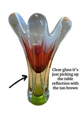 Vase Opaline flower free blown