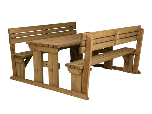 Wooden picnic table - picnic,