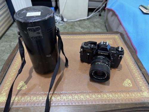 Canon black 35mm slr film - canon, ae-1