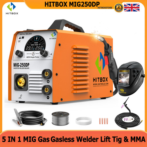 250amp 5in1 gas gasless mig - gas/gasless,