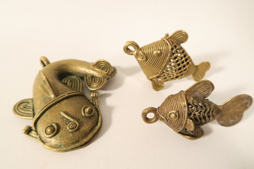Brass pendant fish - 3,