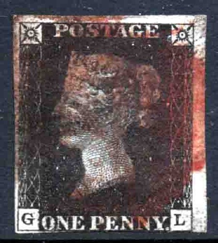1840 penny black - , as