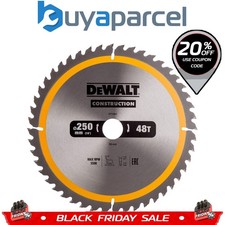 DeWALT DT1957 Construction Circular Saw Blade 250 x 30mm x 48T DW935 DW936
