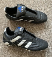 Vintage 1996 Adidas Azteca Cup Football Boots UK 8 Leather Predator VGC Soccer