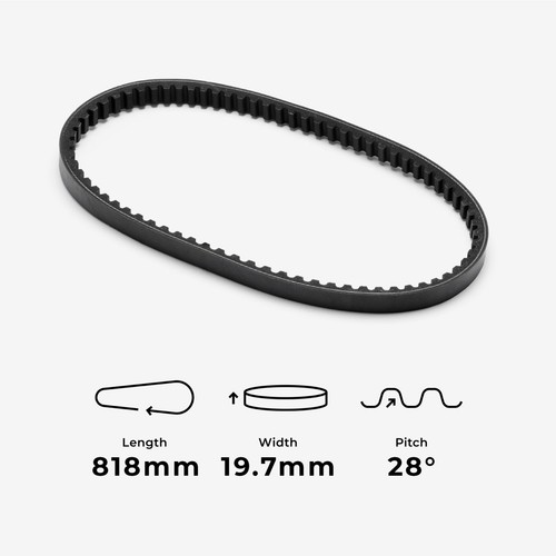 Motorcycle drive belt 818 - motorcycle,