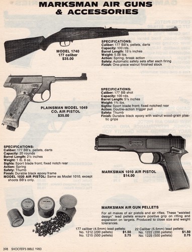 1983 print marksman 1010 - ad, of