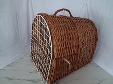 Vintage Wicker Cat Basket Pet